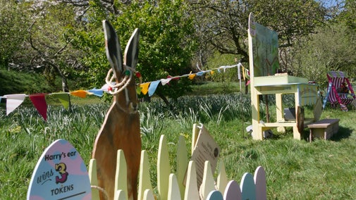 Harry's Hoopla activity at Mottistone Gardens Easter Adventures - Isle of Wight